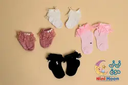 جوراب توری مرواریدی