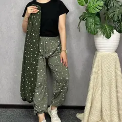 شلوار اسلش راحتی زنانه طرح ستاره با رنگبندی شگفت انگیز - کد 048 - نی نی ماما لند