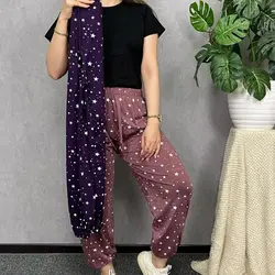 شلوار اسلش راحتی زنانه طرح ستاره با رنگبندی شگفت انگیز - کد 048 - نی نی ماما لند