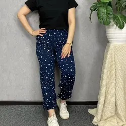 شلوار اسلش راحتی زنانه طرح ستاره با رنگبندی شگفت انگیز - کد 048 - نی نی ماما لند