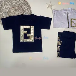 ست سویشرت و تیشرت و شلوار دخترانه FENDI سه تکه - نی نی استار | فروشگاه اینترنتی لباس کودک