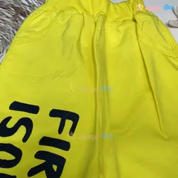 ست بلوز و شلوار پسرانه مدل FIRE IS ON زرد - نی نی استار | فروشگاه اینترنتی لباس کودک