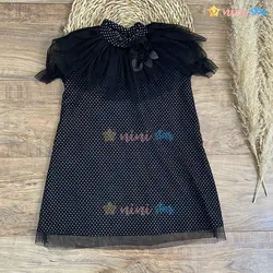 پیراهن مشکی دخترانه مدل توری محرمی - نی نی استار | فروشگاه اینترنتی لباس کودک