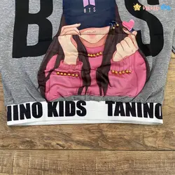 کراپ تک دخترانه مدل BTS فینگر دار 3 تا 10 سال - نی نی استار | فروشگاه اینترنتی لباس کودک