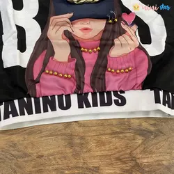 کراپ تک دخترانه مدل BTS فینگر دار 3 تا 10 سال - نی نی استار | فروشگاه اینترنتی لباس کودک