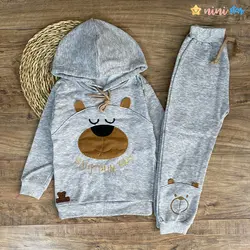 ست هودی شلوار پسرانه خرسی گلدوزی 1 تا 7 سال - نی نی استار | فروشگاه اینترنتی لباس کودک