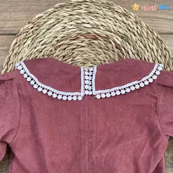 پیراهن دخترانه طرح شنل گردنبند دار 3 سال تا 8 سال - نی نی استار | فروشگاه اینترنتی لباس کودک