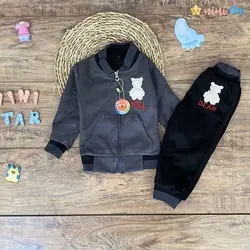 سویشرت شلوار پسرانه تدی پارچه سویت 1 تا 8 سال - نی نی استار | فروشگاه اینترنتی لباس کودک