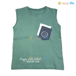 تاپ آستین حلقه و شلوارک جین کاغذی پسرانه