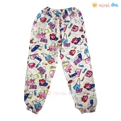 ست دو تکه تاپ و شلوار نخی کرم