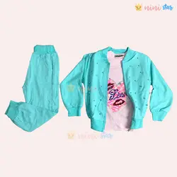ست 3تکه سویشرت-بلوز-شلوار دخترانه - نی نی استار | فروشگاه اینترنتی لباس کودک