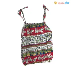 تاپ شلوارک نخی طرح گل و فیل - نی نی استار | فروشگاه اینترنتی لباس کودک