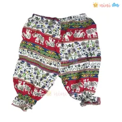 تاپ شلوارک نخی طرح گل و فیل - نی نی استار | فروشگاه اینترنتی لباس کودک