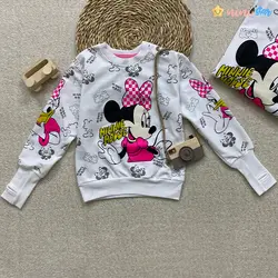 بلوز تک دخترانه فینگر دار طرح میکی موس 4 تا 12 سال - نی نی استار | فروشگاه اینترنتی لباس کودک