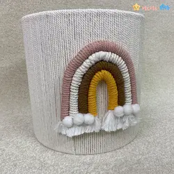 سبد اسباب بازی و لباس مکرومه مدل رنگین کمان 01 - نی نی استار | فروشگاه اینترنتی لباس کودک