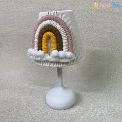 آباژور مکرومه اتاق کودک مدل رنگین کمان 01 - نی نی استار | فروشگاه اینترنتی لباس کودک