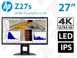 مانیتور HP Z27S سایز 27 اینچ LED 4K IPS HDMI 6ms sRGB 100%