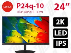 مانیتور Lenovo P24q-10 استوک فریم لس WLED 2K IPS HDMI 4ms sRGB 99%