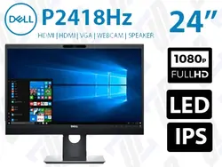 مانیتور استوک Dell P2418Hz سایز 24 اینچ FHD W-LED IPS HDMI 6ms
