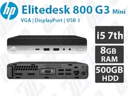کیس استوک تین کلاینت HP EliteDesk 800 G3 USFF پردازنده i5
