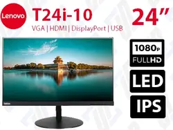 مانیتور Lenovo T24i لنوو 24 اینچ فریم لس WLED FHD IPS HDMI 6ms