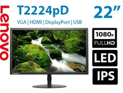 مانیتور استوک Lenovo T2224pD لنوو سایز 22 اینچ کیفیت FHD پنل LED IPS