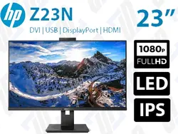 مانیتور استوک HP Z23n فریم لس FHD LED IPS HDMI sRGB 96% 5ms