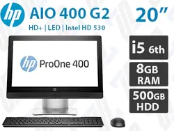 آل این وان HP ProONE 400 G2  با 500GB HDD / 8GB RAM / i5 6500 نسل شش (اوپن باکس)