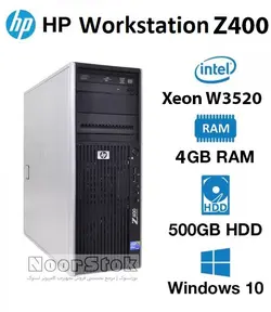 کیس استوک HP Workstation Z400 ورک استیشن پردازنده Xeon W3520 سایز Tower