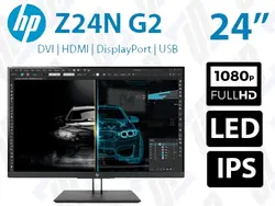 مانیتور HP Z24n G2 اچ پی سایز 24 اینچ استوک فریم لس کیفیت FHD پنل W-LED AH3 IPS PLS سال ساخت 2019