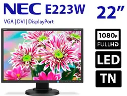 مانیتور استوک NEC E223W-BK سایز 22 اینچ کیفیت WSXGA+ پنل WLED TN