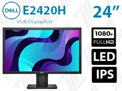 مانیتور استوک Dell E2420H سایز 24 اینچ کیفیت FHD پنل W-LED IPS سال ساخت 2021