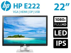 مانیتور استوک HP EliteDisplay E222 اچ پی 22 اینچ W-LED FHD IPS PLS HDMI 7ms