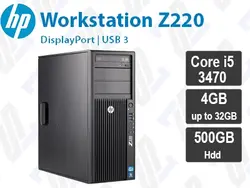 کیس استوک HP Workstation Z220 ورک استیشن پردازنده i5 - i7 نسل 3 سایز مینی Tower