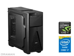 سیستم کامپیوتر گیمینگ پردازنده i7 6700 و گرافیک Asus GTX 1050Ti 4GB