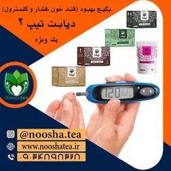 پکیج بهبود قند خون ،فشار و کلسترول خون نیوشا |(دیابت تیپ 2) پک ویژه