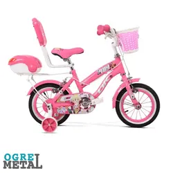 دوچرخه دخترانه سایز 12 -رنگ گربهی +مدل تنه شیک -اوگرمتال