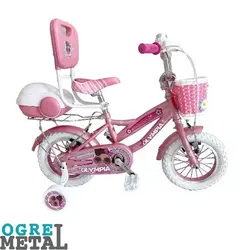 دوچرخه دخترانه سایز 12 المپیا - رنگ شیک +100%تضمین کیفیت