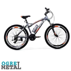 دوچرخه 26 اوکی مدل k1310 |نقره ای / نارنجی+تنه شیک |اوگرمتال