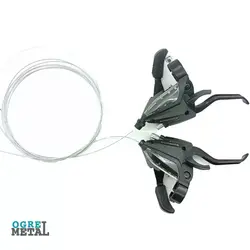 دسته دنده دوچرخه کلاجدار طرح شیمانو ST-EF500-7R مدل خفاشی کد 4527 - اوگرمتال