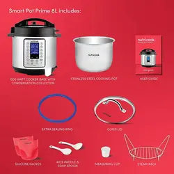 زودپز برقی نوتریکوک Nutricook Smart Pot Prime 1200 Watts ‎NC-SPPR8