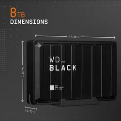 هارد اکسترنال حرفه ای Western Digital WD_Black D10 8TB