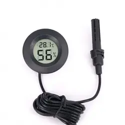 دما سنج و رطوبت سنج دیجیتال گرد همراه با پراب