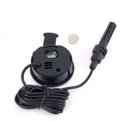 دما سنج و رطوبت سنج دیجیتال گرد همراه با پراب