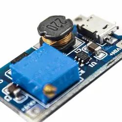 ماژول MT3608 رگولاتور DC به DC افزاینده 2 آمپر همراه Micro Usb