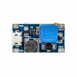 ماژول MT3608 رگولاتور DC به DC افزاینده 2 آمپر همراه Micro Usb