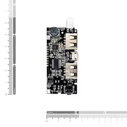 ماژول پاور بانک 18650 همراه نمایشگر و 2 خروجی USB