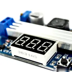 ماژول رگولاتور DC به DC افزاینده 100 وات LTC1871 همراه با نمایشگر ولتاژ