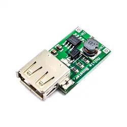 ماژول رگولاتور DC به DC افزاینده همراه USB با خروجی 1.2 آمپر