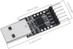 مبدل USB به سریال CP2102 همراه DTR